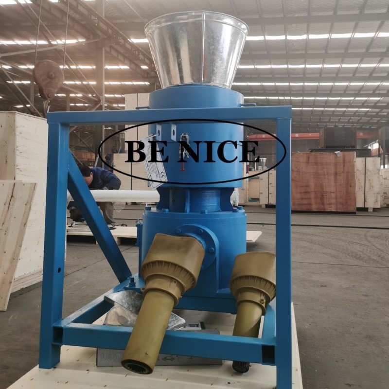 Yüksek Kapasiteli PTO Pellet Mill 2 Roleri ve 80-1000kg/h Üretim için 4mm Die ile
