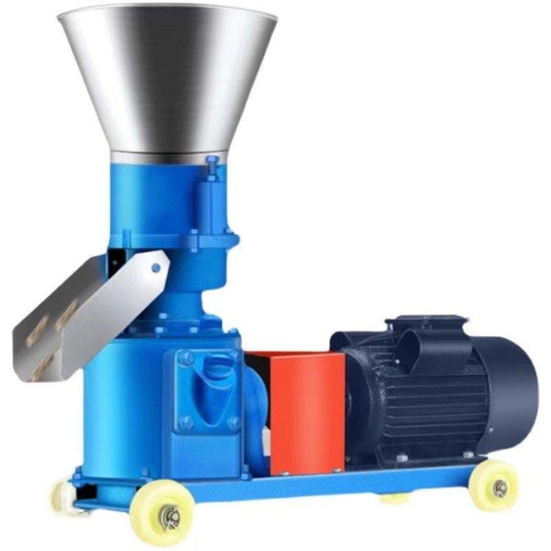 Küçük Tavuk Ot Mısır Pellet Yem Makinesi Domuz Tavuk Balık Pellet Yem Makinesi