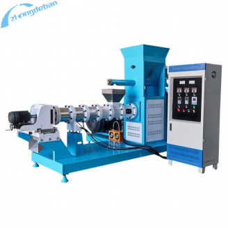 Evcil hayvan ve yüzen balık besinleri üretimi için 600-1200 Kg/H visli besin ekstrüzörü 55kw