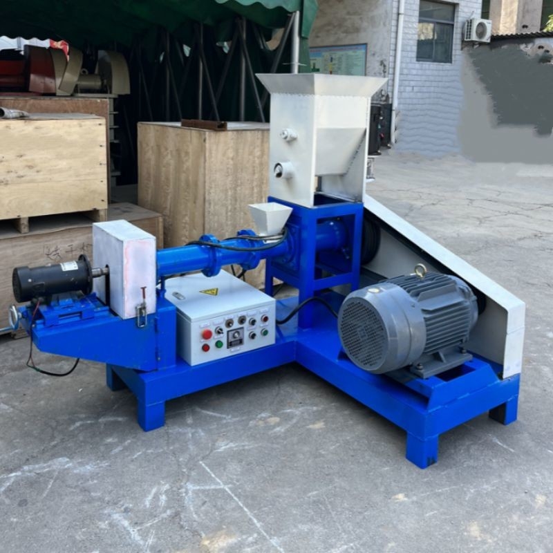 Karbon Çelik Balık Beslenme Ekstrüörü Karides Kuş Beslenme Pellet Makinesi Köpek Beslenme Makinesi vida Beslenme Ekstrüörü Özel Renk