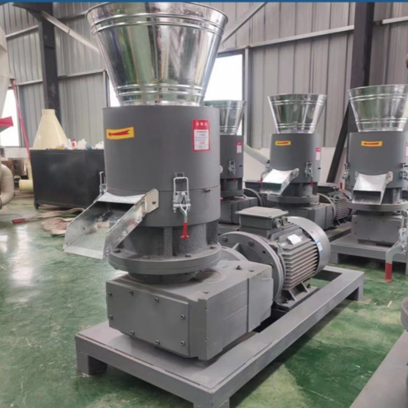 Özel 7.5KW Ahşap Pellet Yapma Biyokütle Pellet Makinesi Küçük Biyokütle Pellet Makinesi Tam Otomatik Pellet Makinesi