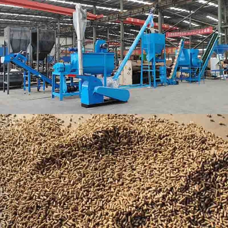 Tavuk Yemleri Pellet Fabrikası Hayvan Yemleri Pellet Üretim Hatı Tavukçuluk Hayvan Beslenmesi 2mm 4mm 6mm 8mm ile Pellet Fabrikası