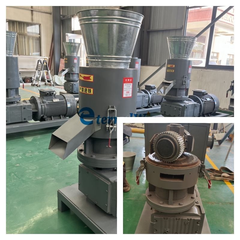 6-8 mm çaplı yuvarlak dönen ahşap pelet makinesi kolay çalıştırma ve bakım için