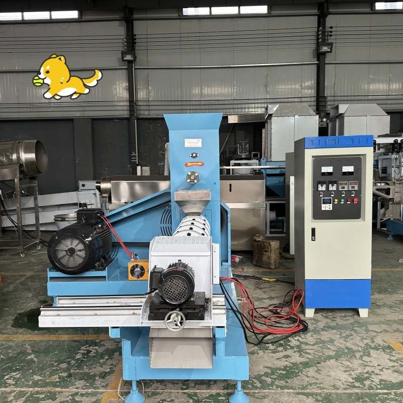 500-1000kg Pet Dog Feeder Extruder 5,5-132kw Güçlü Pet Yiyecek Üretimi