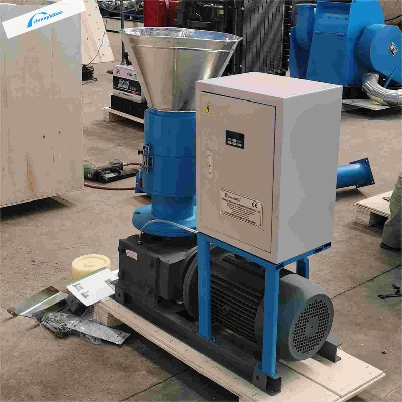 Hareketli Rol Ahşap Pellet Mühür Makinesi 80-120 KG/H Biyogaz Çöp Pellet için