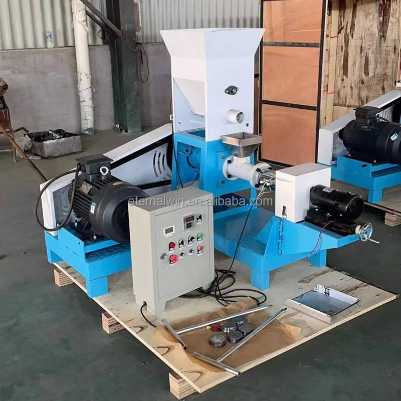 Otomatik besleme ile tek vida kuru tip balık besleme makinesi