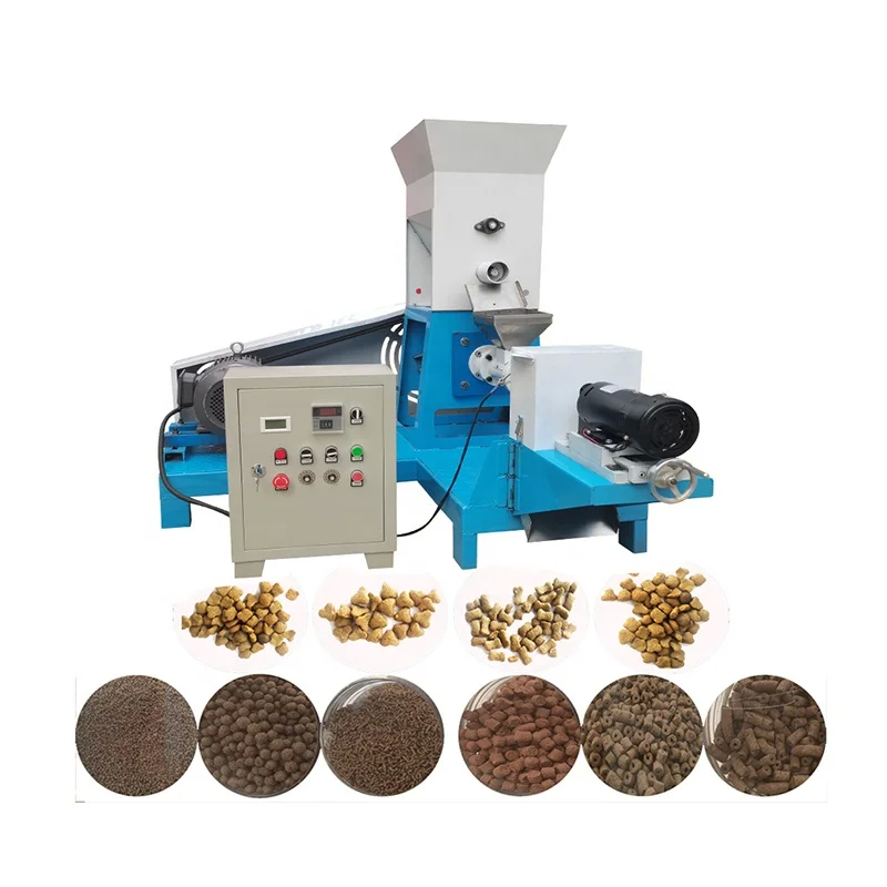 Elektrikli Isıtma Balık Yemleri Pellet Yapma Makinesi Kapasitesi 50~2000kg/h 220V/380V/415V/440V Voltaj
