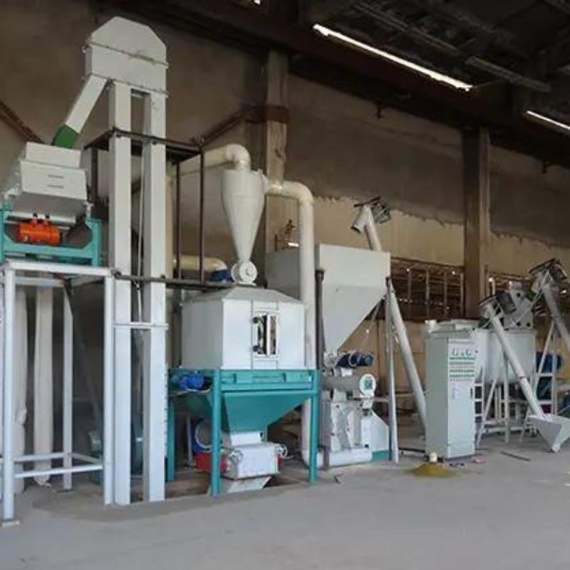 1-20mm Pellet Boyutu ve Verimliliğiyle Saman Besin Pellet Üretim Liniyası