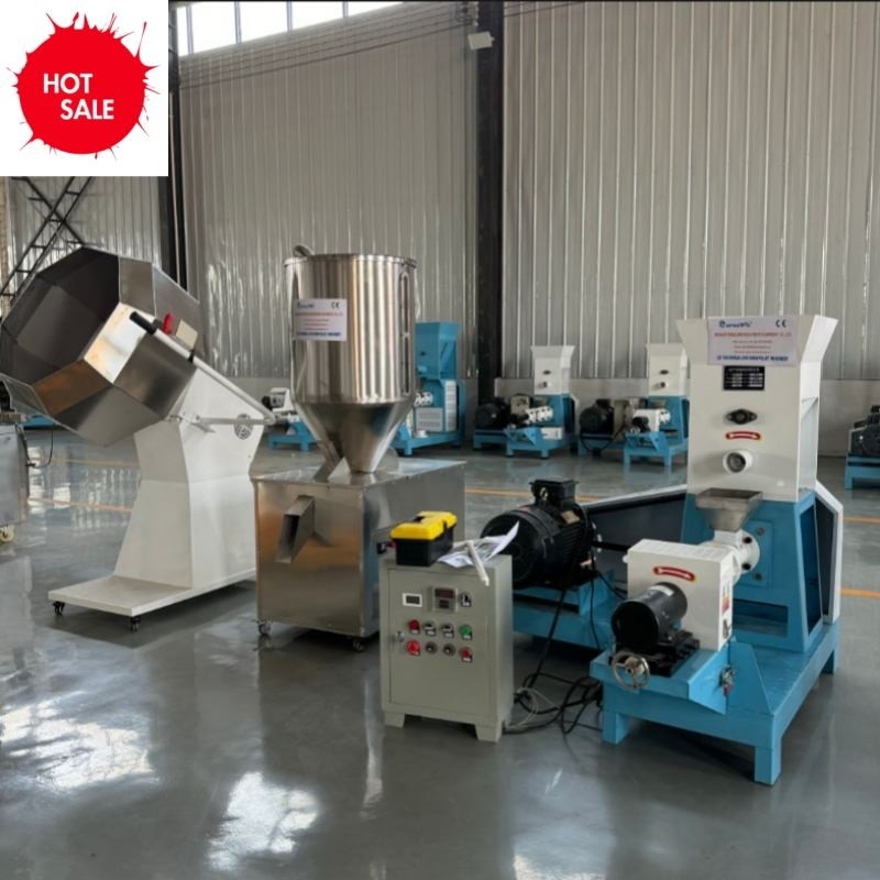 Φ70mm Spiral Çaplı Yüzen Balık Beslenme Üretim Hatı 200 Kg/H Kapasite