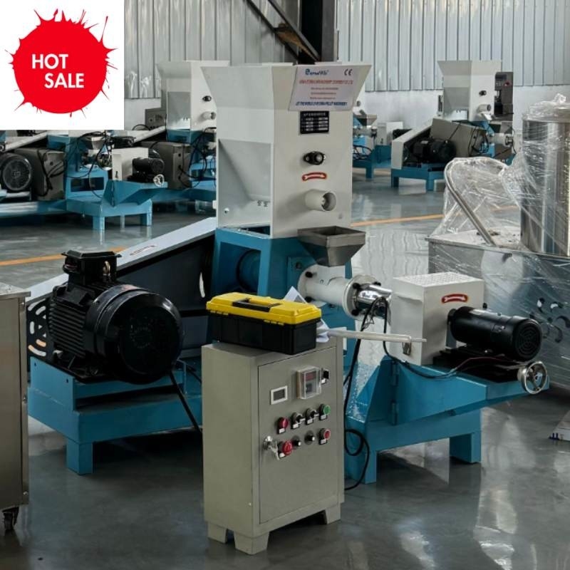 Yüksek Verimlilik 180-200kg/H Kuru Tipi Balık Besleme Ekstrüörü 18.5kw Güçle