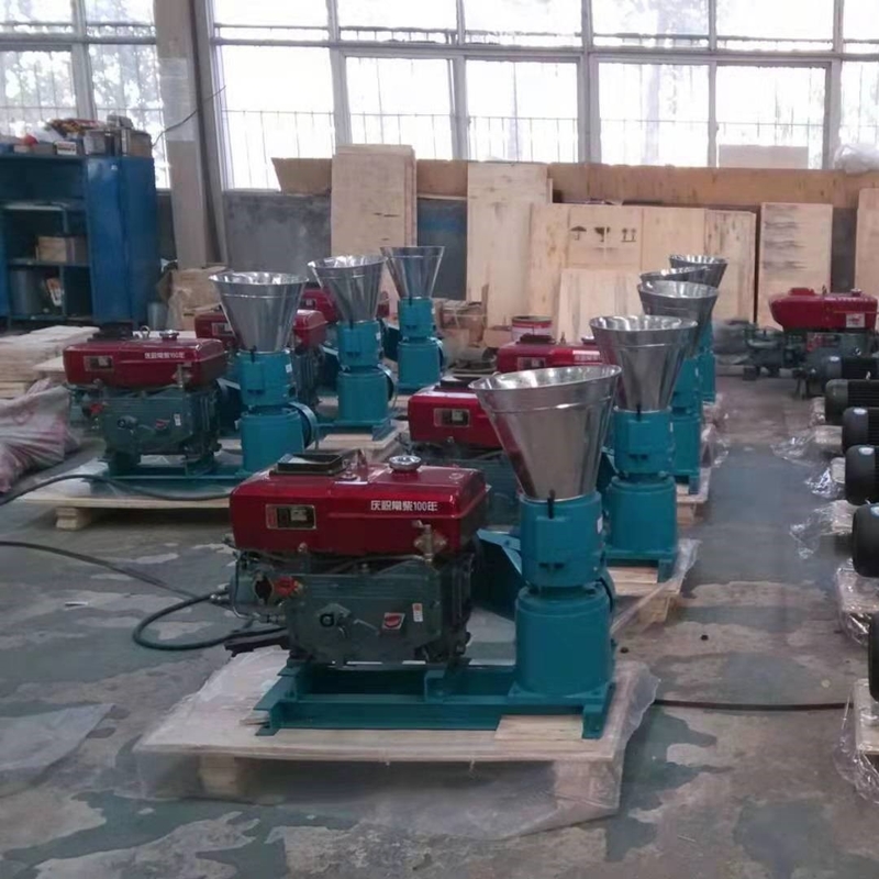 300-400 KG/H yüksek verimlilikli dizel tipli pet food pellet mill makinesi
