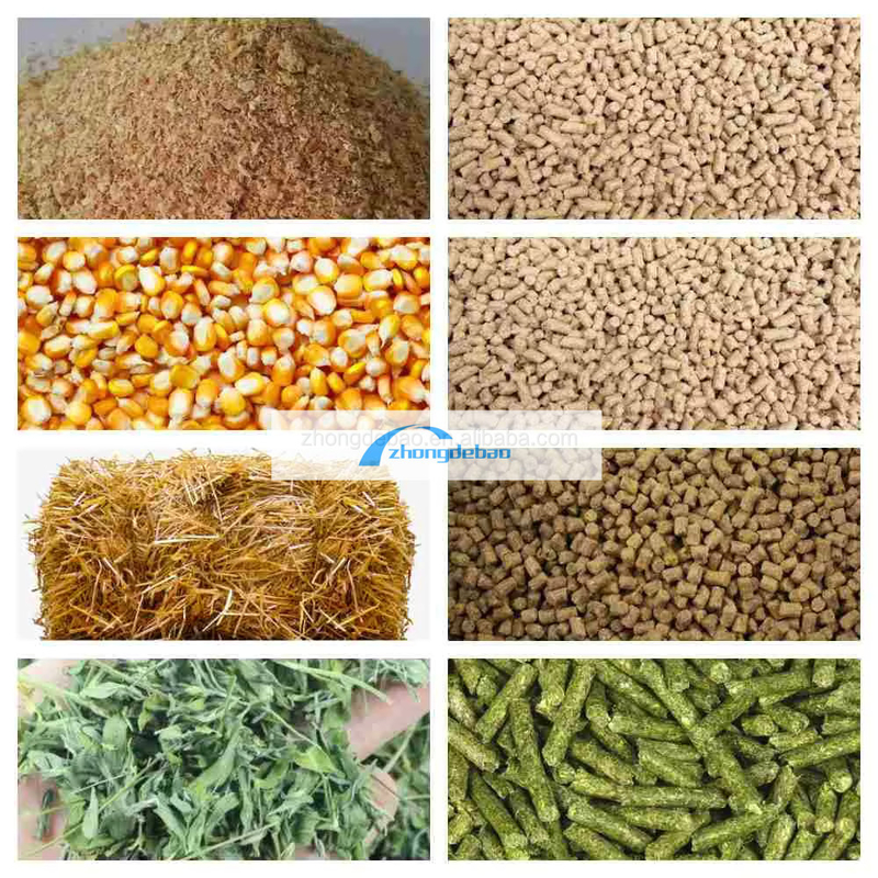 300-400 KG/H yüksek verimlilikli dizel tipli pet food pellet mill makinesi