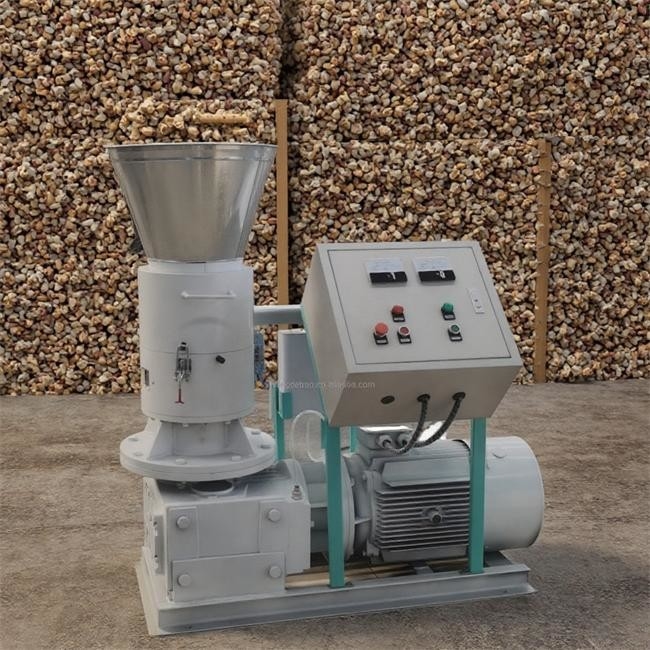 Yeni Ahşap Granulatör Makinesi Biyokütle Atık Çöp Pellet Mühürü Yem ve Tarım Endüstrileri İçin