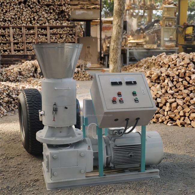 Yeni Ahşap Granulatör Makinesi Biyokütle Atık Çöp Pellet Mühürü Yem ve Tarım Endüstrileri İçin
