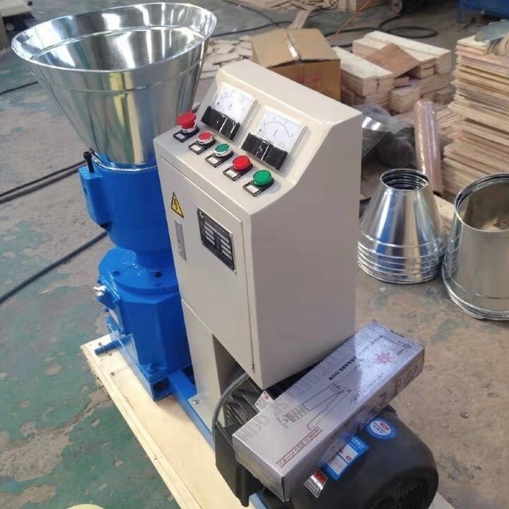 200-300 KG / H Kapasite Besin Pellet Mill Makinesi Yüksek Verimlilik Hayvan Kuş Besini İşleme Makinesi 7.5kw Motor