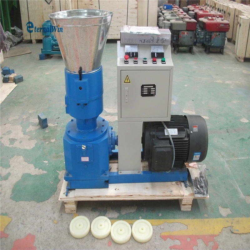 200-300 KG / H Kapasite Besin Pellet Mill Makinesi Yüksek Verimlilik Hayvan Kuş Besini İşleme Makinesi 7.5kw Motor