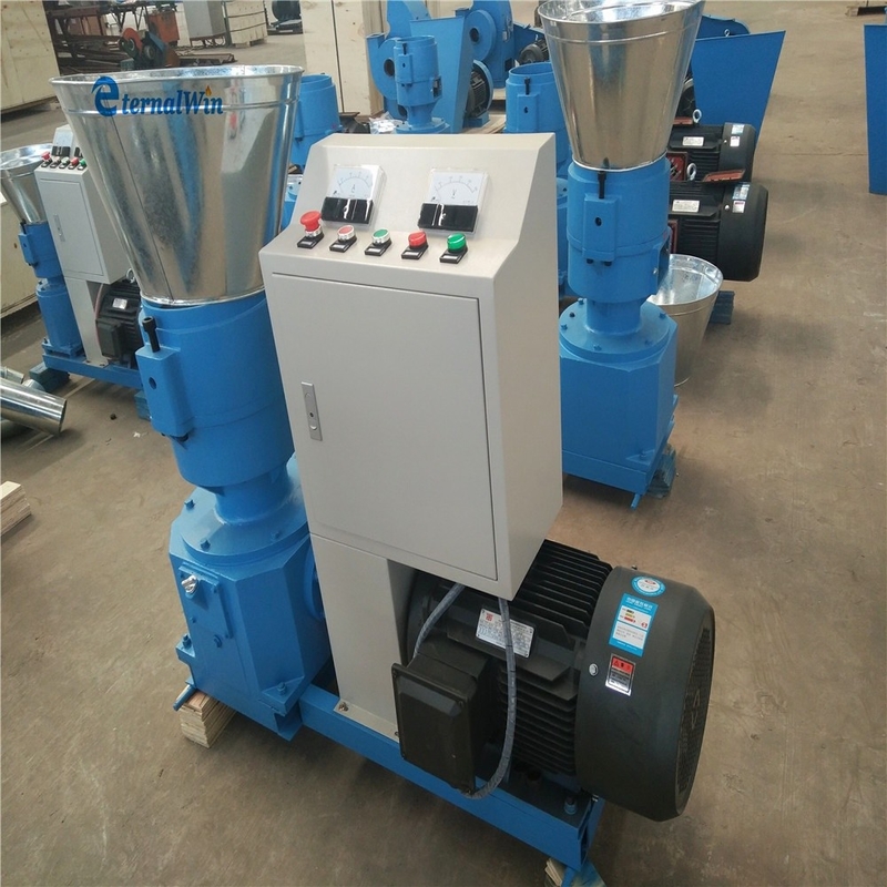 200-300 KG / H Kapasite Besin Pellet Mill Makinesi Yüksek Verimlilik Hayvan Kuş Besini İşleme Makinesi 7.5kw Motor