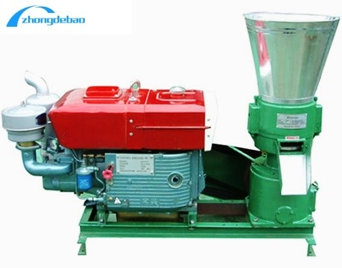 Yeni Tasarım 10HP Dizel Tipi Besin Pellet Makine 90kg/h Hayvan Besin Fabrikası Makine