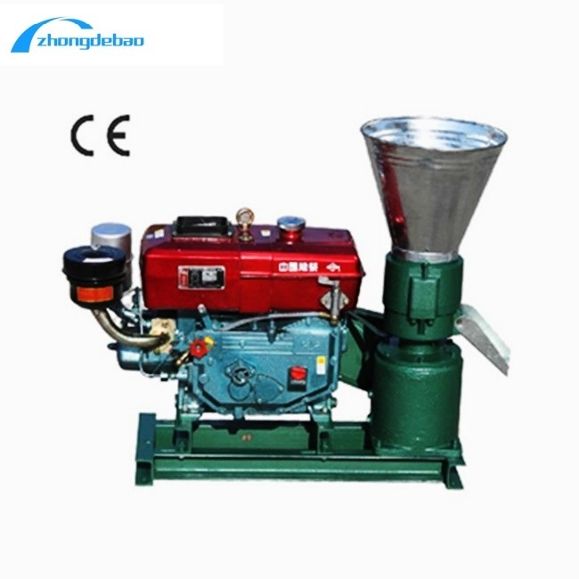 Yeni Tasarım 10HP Dizel Tipi Besin Pellet Makine 90kg/h Hayvan Besin Fabrikası Makine