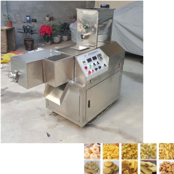 220V/380V Voltaj vida gıda ekstrüder makinesi mısır çubuğu puffing üretim tesisi için
