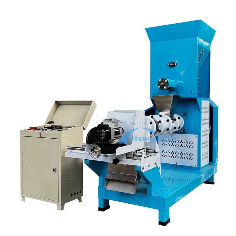 Köpek evcil hayvanlar için ekstrüzyon üretim hattı Makineler Tilapia balıkları için yüzen balık yemleri üretim hattı