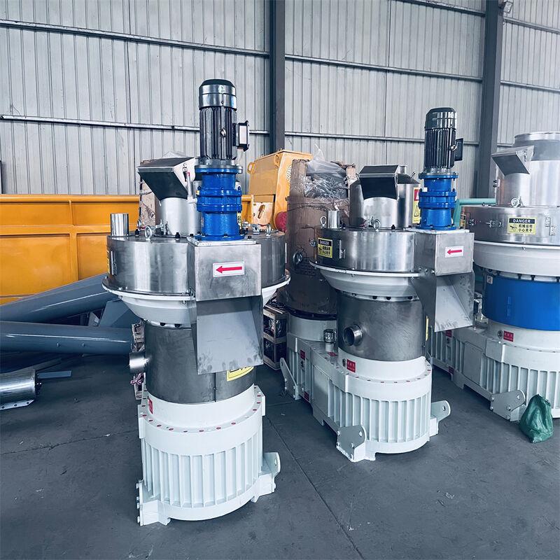 Enerji tasarrufu sağlayan biyomassa peleti üretim hattı için 0,5-15 T / H kapasiteli ve yüksek kromlu alaşımlı çelik ölçekli ticari halka döşeme ahşap pelet makinesi