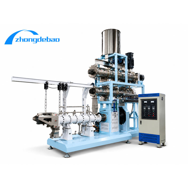 500kg/h Twin Screw Wet Extruder for Fish Feed Production Line