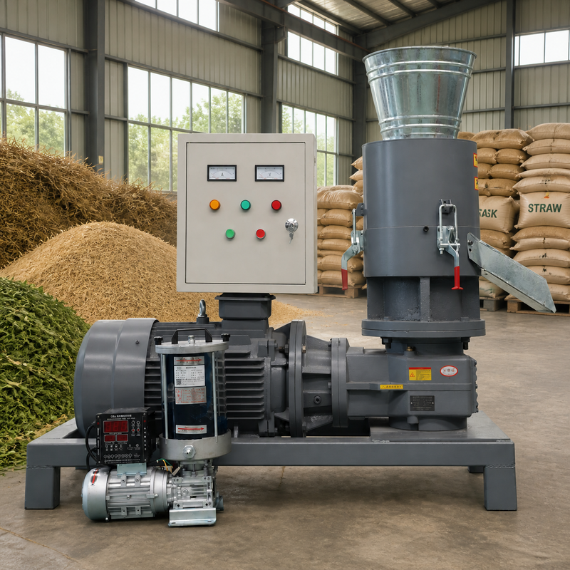 Ahşap Pellet Baskı Makinesi Dizel Motorlu Tarım Ahır Kullanımı Ve Istikrarlı Hayvan Yatak Yemekleri Yapımı İçin Çöp Pellet Mühürü