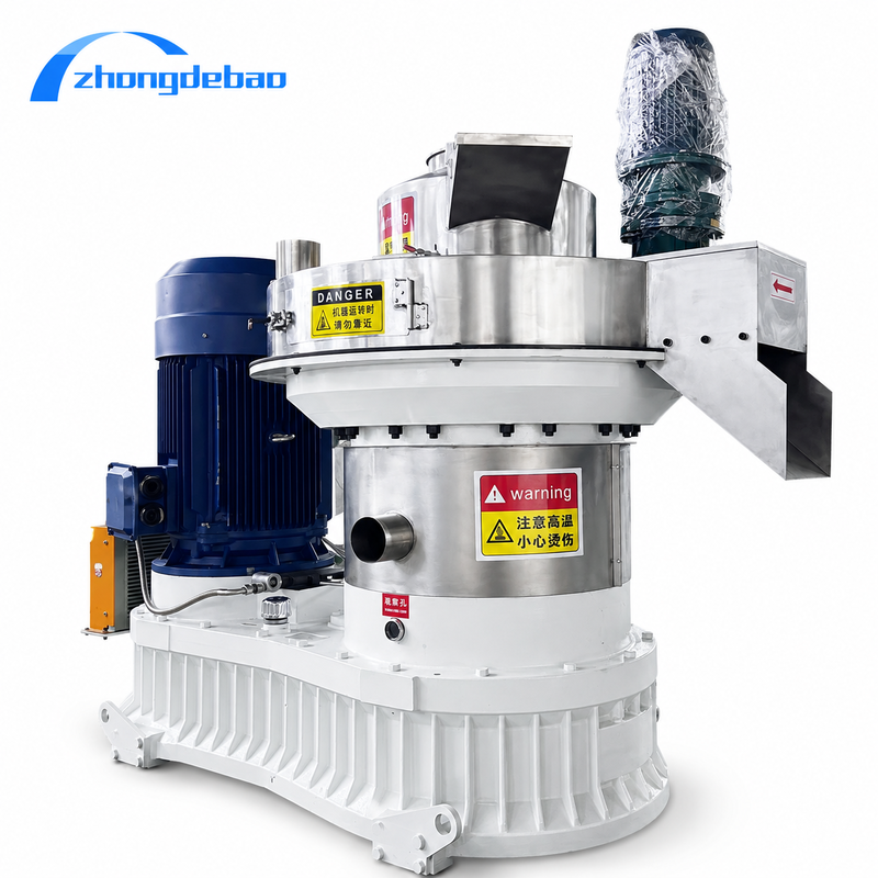 Hot Sale Vertical Ring Die Pellet Mill for Biomass with Vertical Feeding and Energy Saving Design