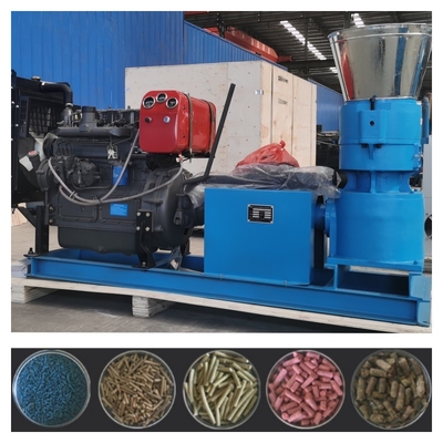 3kw-30kw Kümes Hayvanları Pelet Yapma Makinesi 2.5-12mm Hayvancılık Yemi Yapma Makinesi