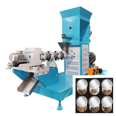CE ile 1-12mm Pelet Pet Gıda Ekstruder ile 500kg / H Yüzer Balık Yemi Ekstruder