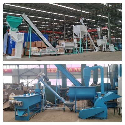 3kw-30kw Hayvan Yemi Peletleyici Karbon Çelik Kümes Hayvanları Pelet Yem Tesisi 380V 50HZ