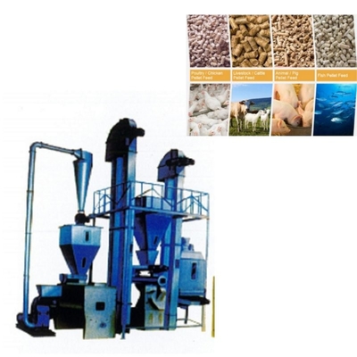 Hayvan Yemi Kümes Hayvanları Pelet Yem Tesisi 1-12mm Stok Yemi Pelet Makinesi Hayvancılık