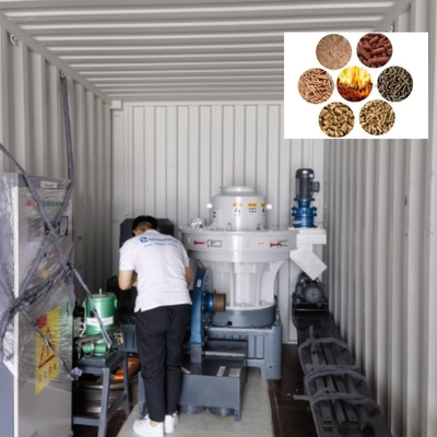 Büyük Kapasiteli Biyokütle Pelet Üretim Hattı Yakıt Saman Pelet Yapma Makinesi