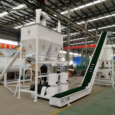 1-20Ton / Saat Yem Pelet Üretim Hattı Tavuk Yemi Üretim Makinesi