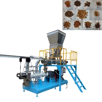 Çift Vidalı Yüzer Balık Yemi Ekstruder Makinesi Islak Tip Balık Besleyici Makine Hattı