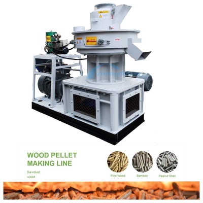 450 Model Ahşap Pelet Değirmeni Makinesi 1000kg / H Dikey Halka Kalıplı Pelet Değirmeni Biyokütle