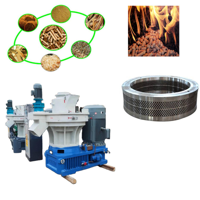 6mm-12mm Ahşap Pelet Değirmeni Makinesi 380V Ahşap Pelet Ekstruder