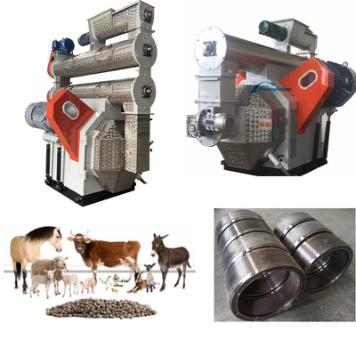 1-13T / H Yem Pelet Değirmeni Kümes Hayvanları Keçi Yemi Pelet Yapma Makinesi