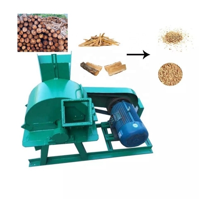 Atık Ahşap Şube Öğütücü Kırma Makinesi Ahşap Kütük Kırıcı 2-5mm Talaş Yapar