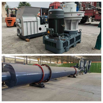 3-5t / H Biyokütle Ahşap Pelet Makinesi Talaş Dikey Halka Kalıp Pelet Makinesi