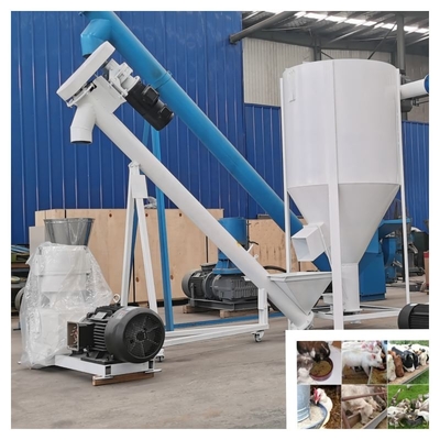 250-500kg / H Hayvan Yemi Pelet Makinesi Çiftlik Hayvancılığı Yem Pelet Tesisi