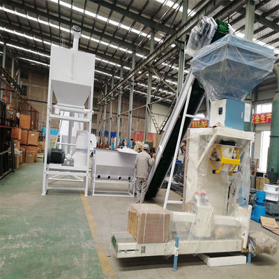 500-1000kg/H ahşap pelet üretim hattı / biyo kütle pelet üretim hattı 118KW