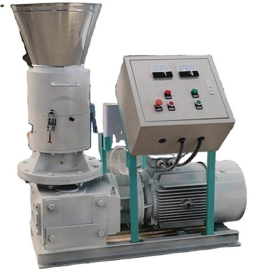 Dizel Motor Flat Die Wood Pellet Mill 600-900kg/H