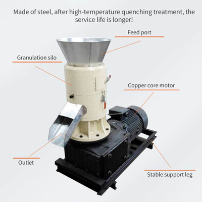 Düzenlenebilir 12 mm Ahşap Pellet Mill Ahşap Pellet Makinesi Biyokütle Pellet Mill Line
