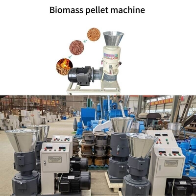 1 Ton/H Ahşap Çöp Pellet Yapma Makinesi Yakıt Pellet Mill Özel Renk