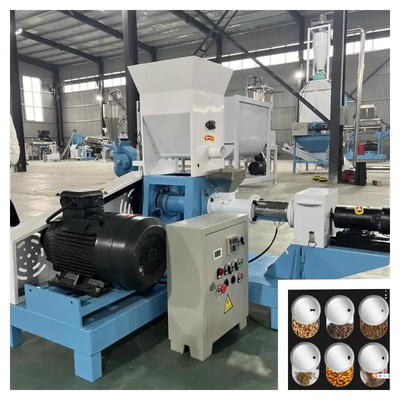 Elektrikle ısıtılmış paslanmaz çelik balık besleme ekstrüdü 50-2000kg/saat Kapasite