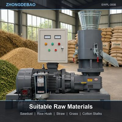 Çimler için düz ölçekli ahşap pellet makinesi